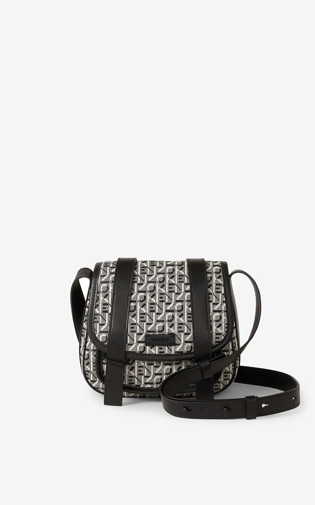 Bolso De Mano Kenzo Courier small jacquard Mujer Gris - SKU.0211910